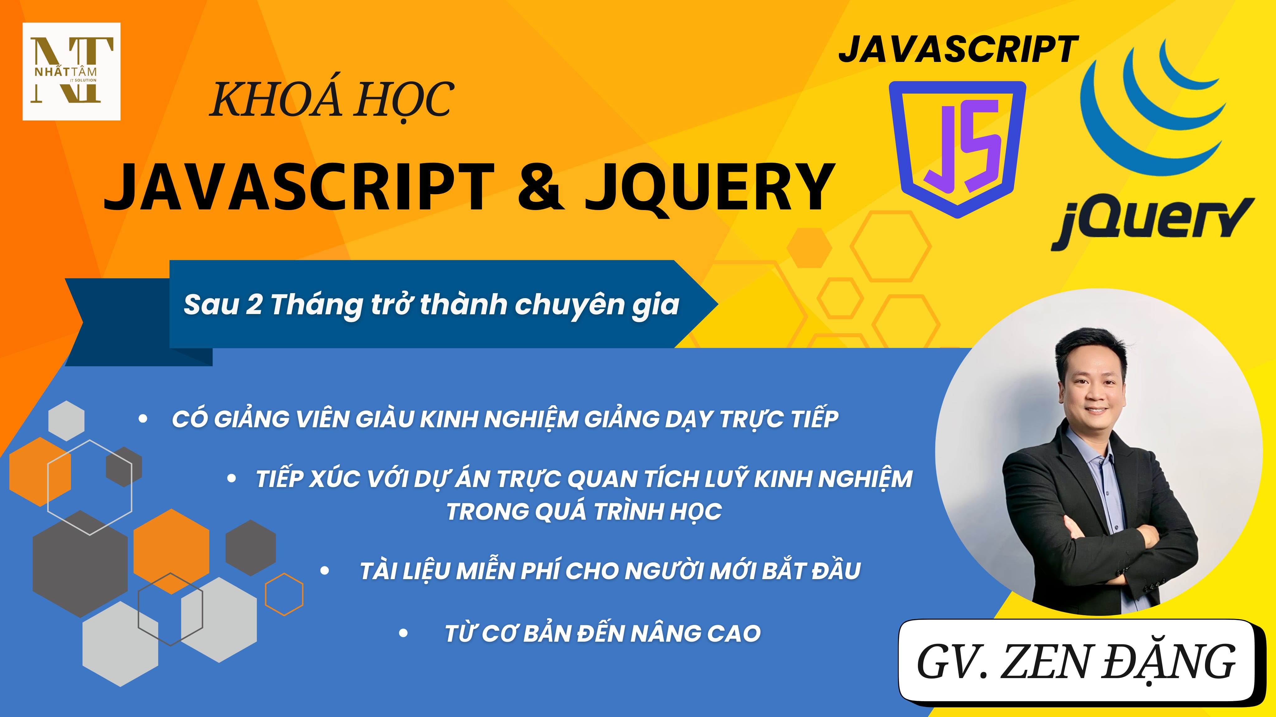 Khóa học JavaScript & JQuery từ
                                        cơ bản đến nâng cao